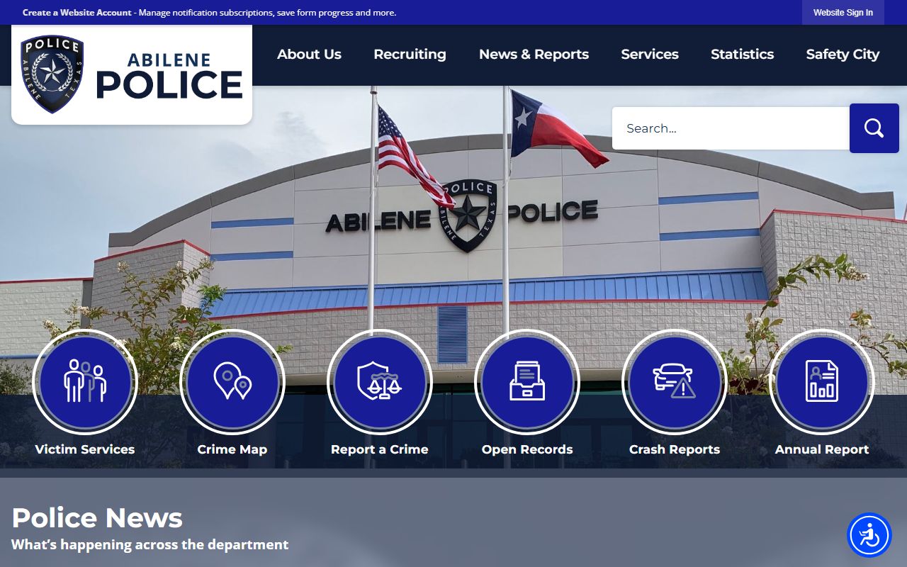 Abilene recent arrests police department website
