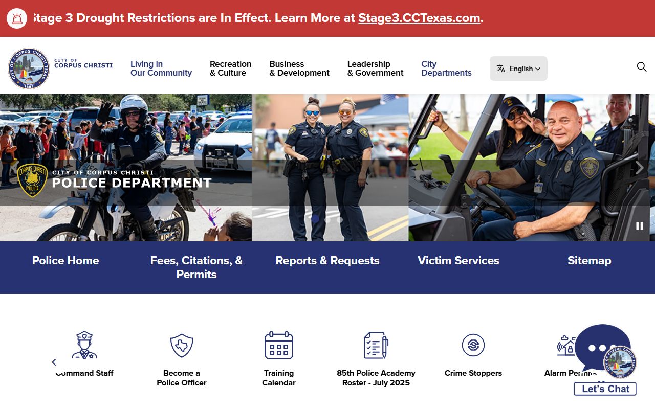 Corpus Christi recent arrests police department website