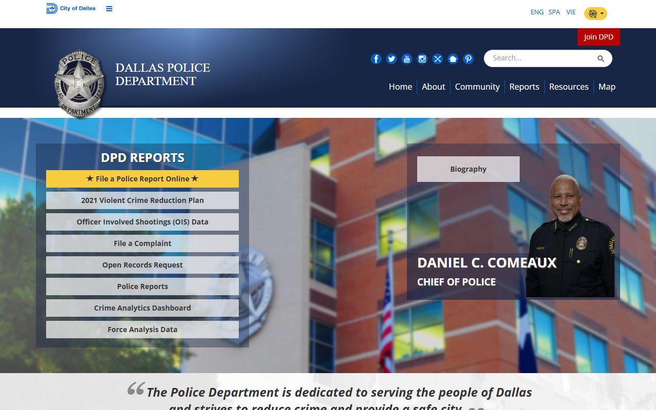 Dallas recent arrests police department website