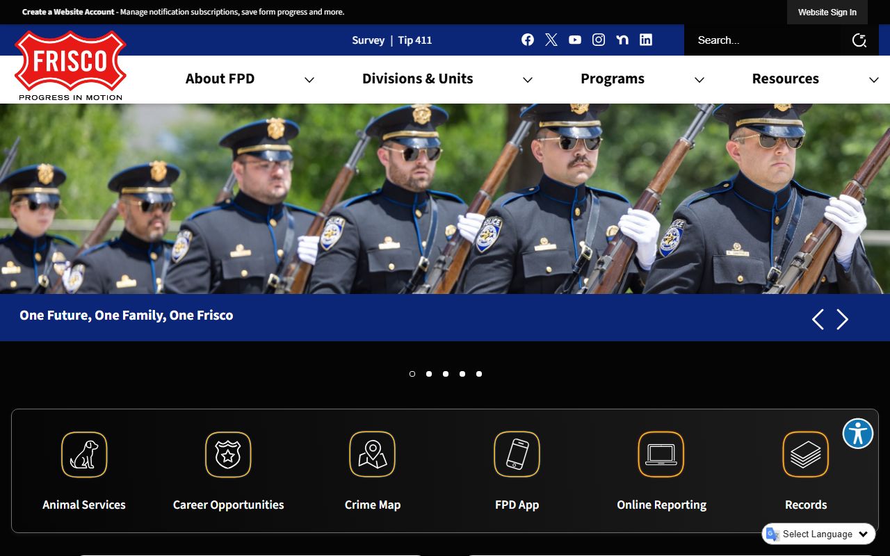 Frisco recent arrests police department website