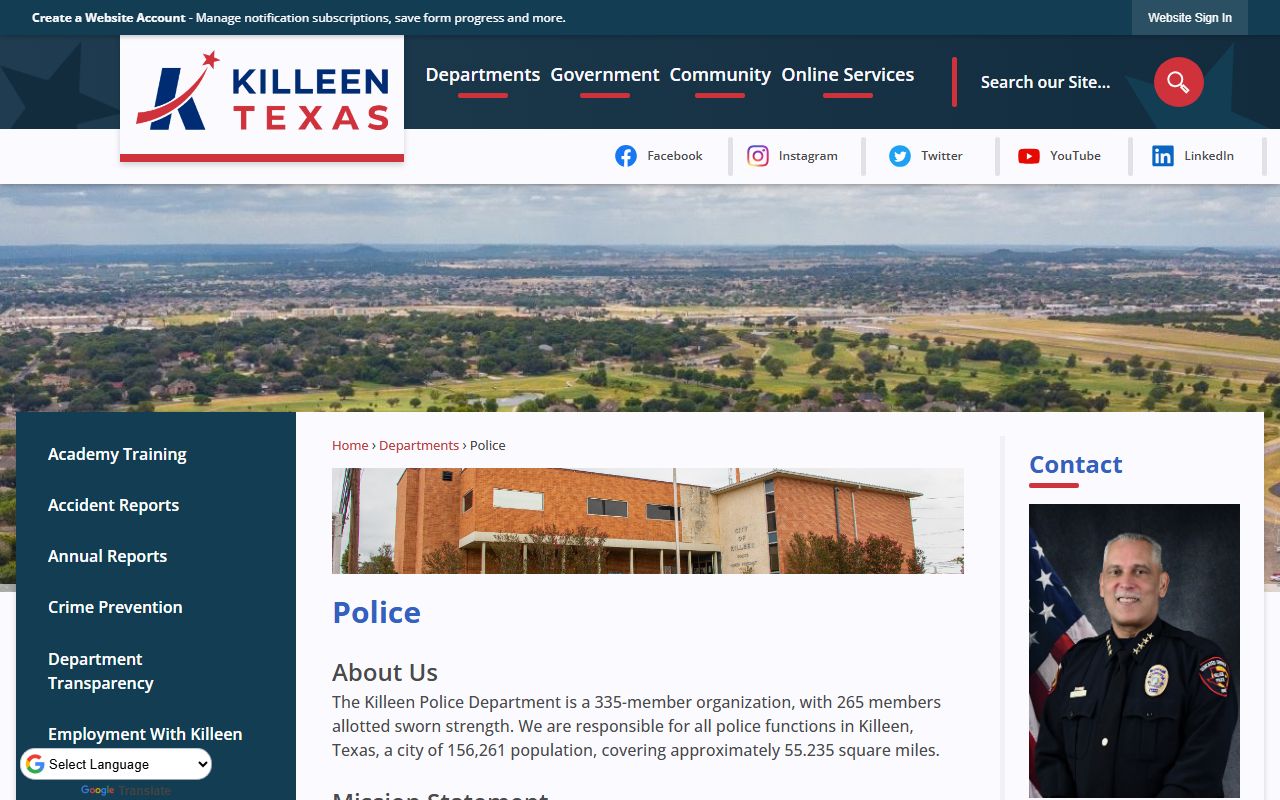 Killeen recent arrests police department website