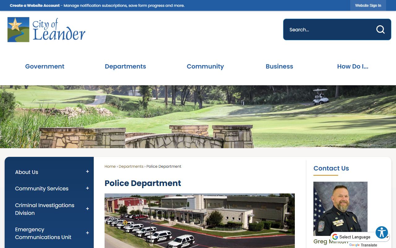 Leander recent arrests police department website