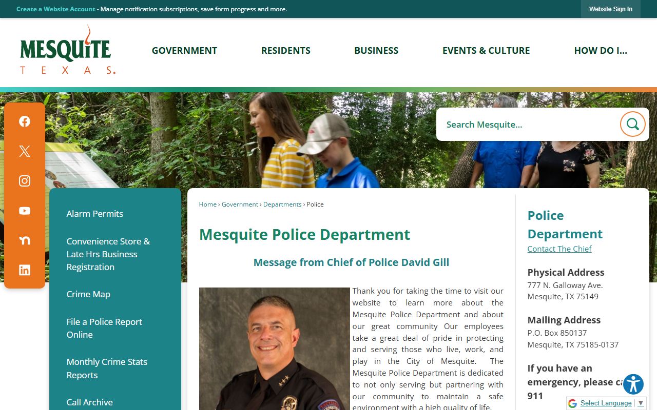 Mesquite recent arrests police department website