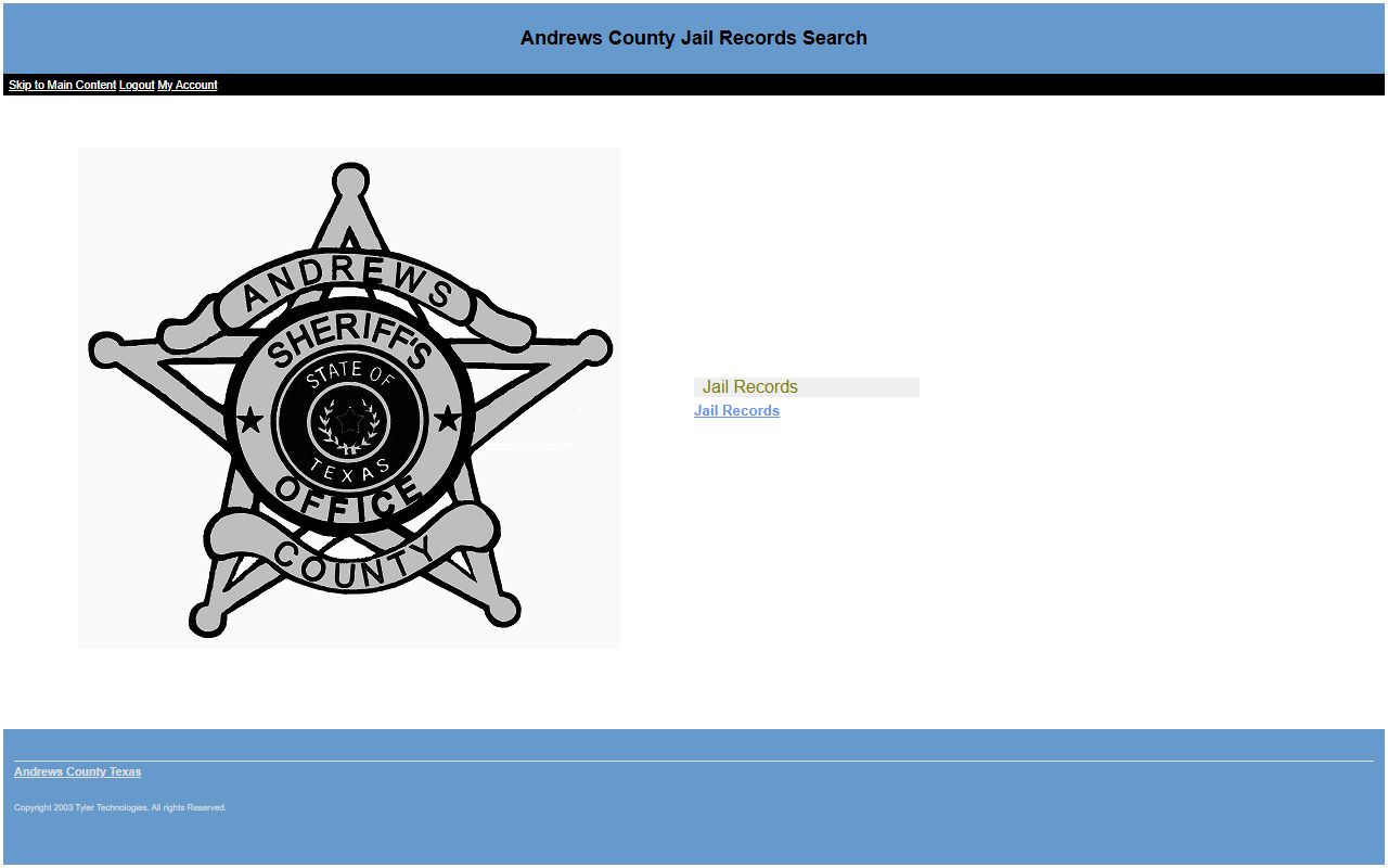 Andrews County recent arrests Odyssey public access search portal
