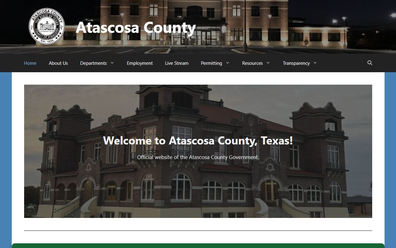 Atascosa County recent arrests county website homepage