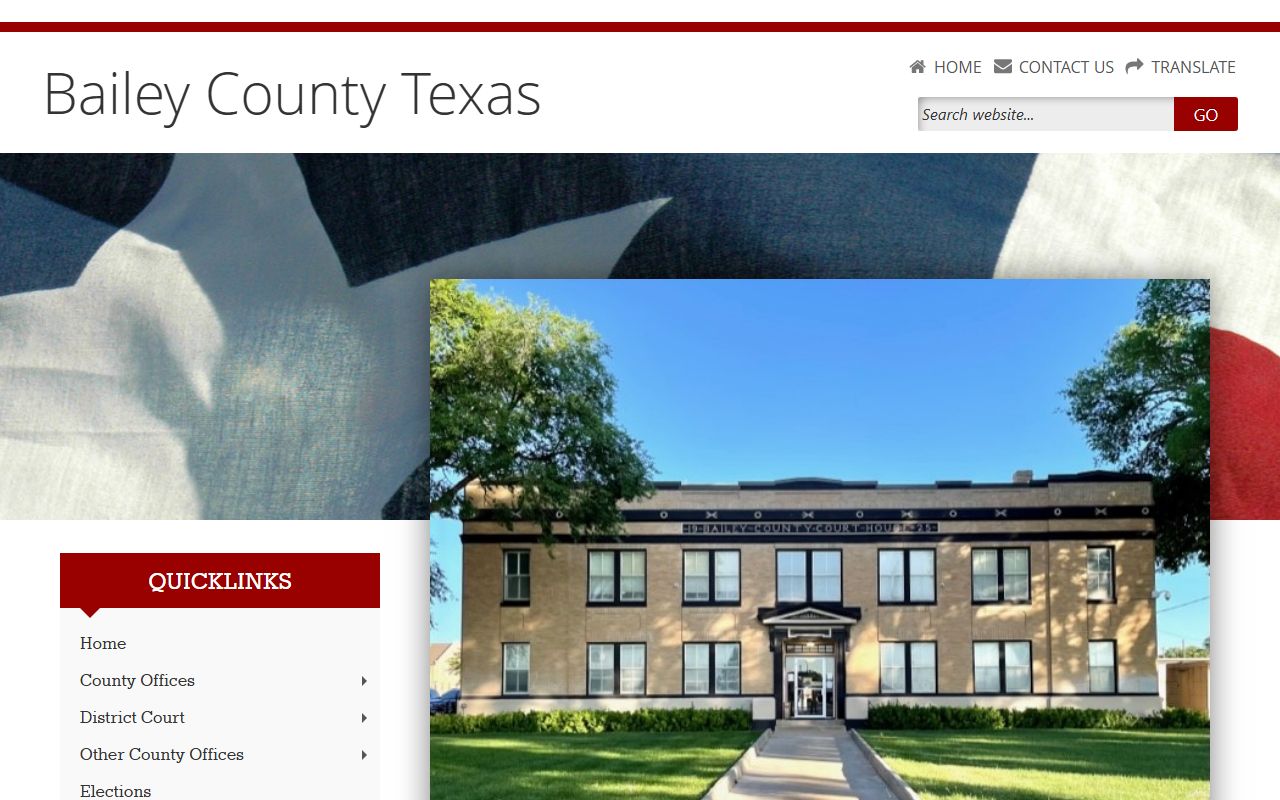 Bailey County recent arrests county website