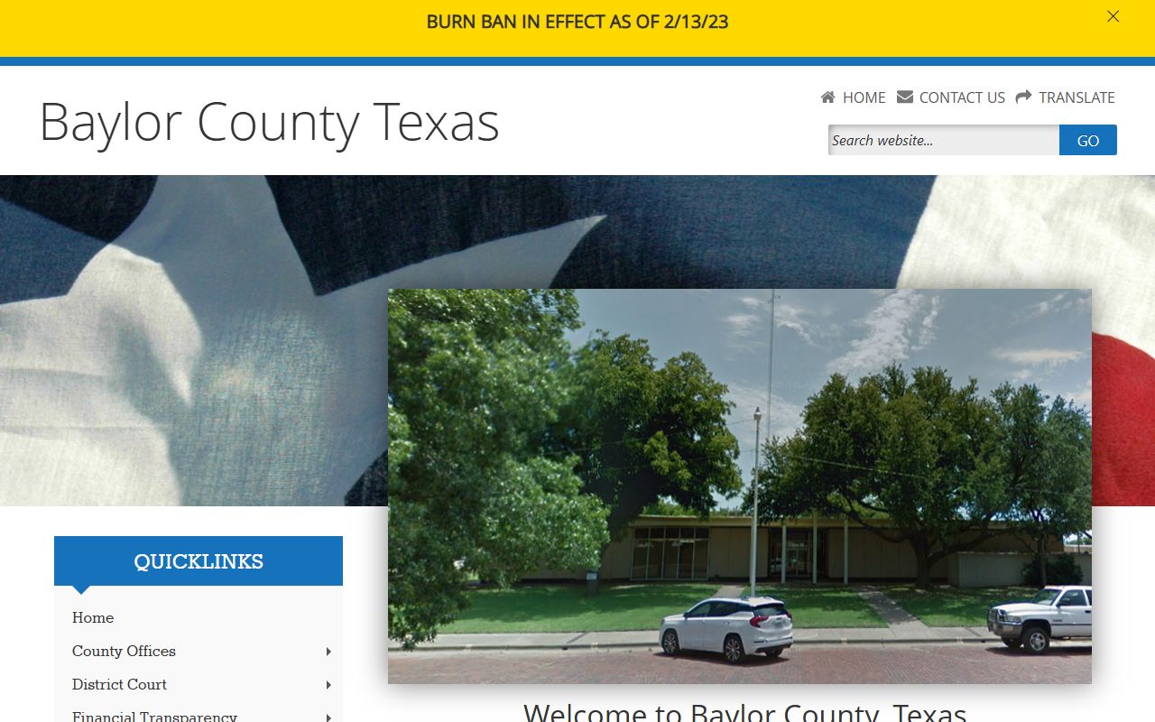 Baylor County recent arrests county website