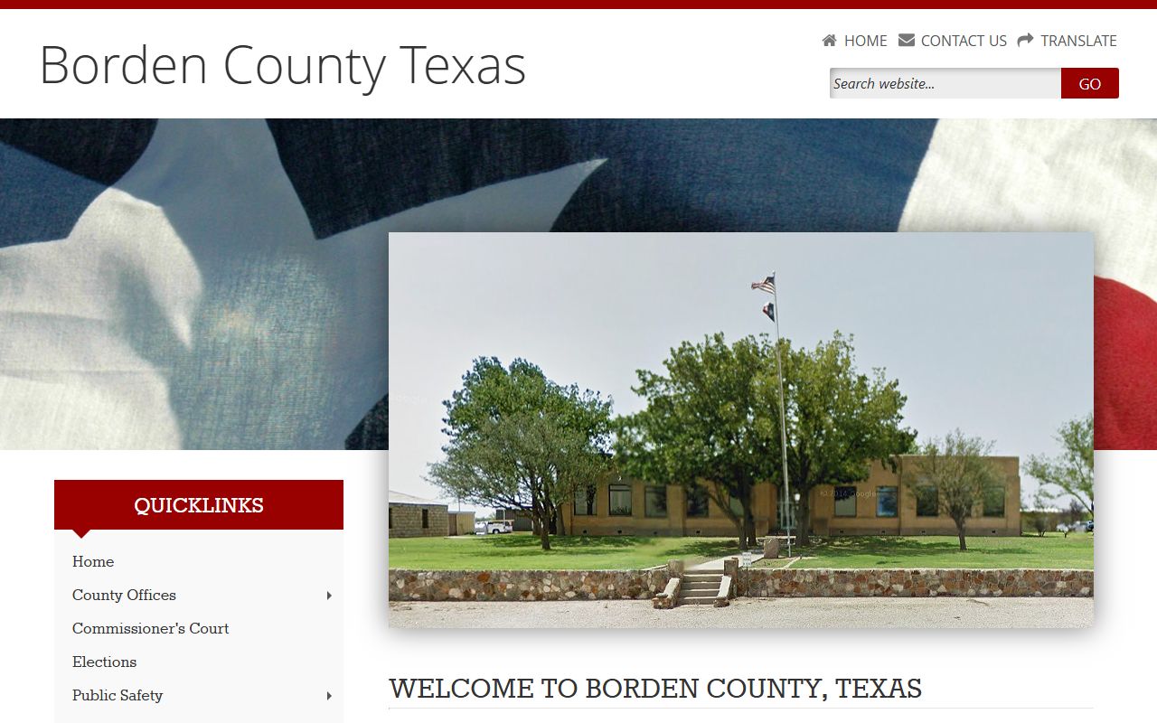 Borden County recent arrests county website and contact information