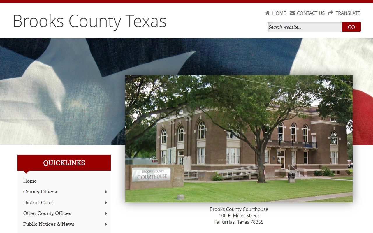 Brooks County recent arrests county website and sheriff contact details