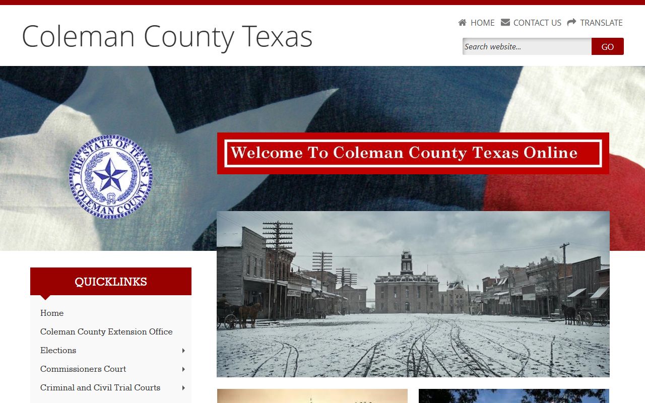Coleman County recent arrests county website