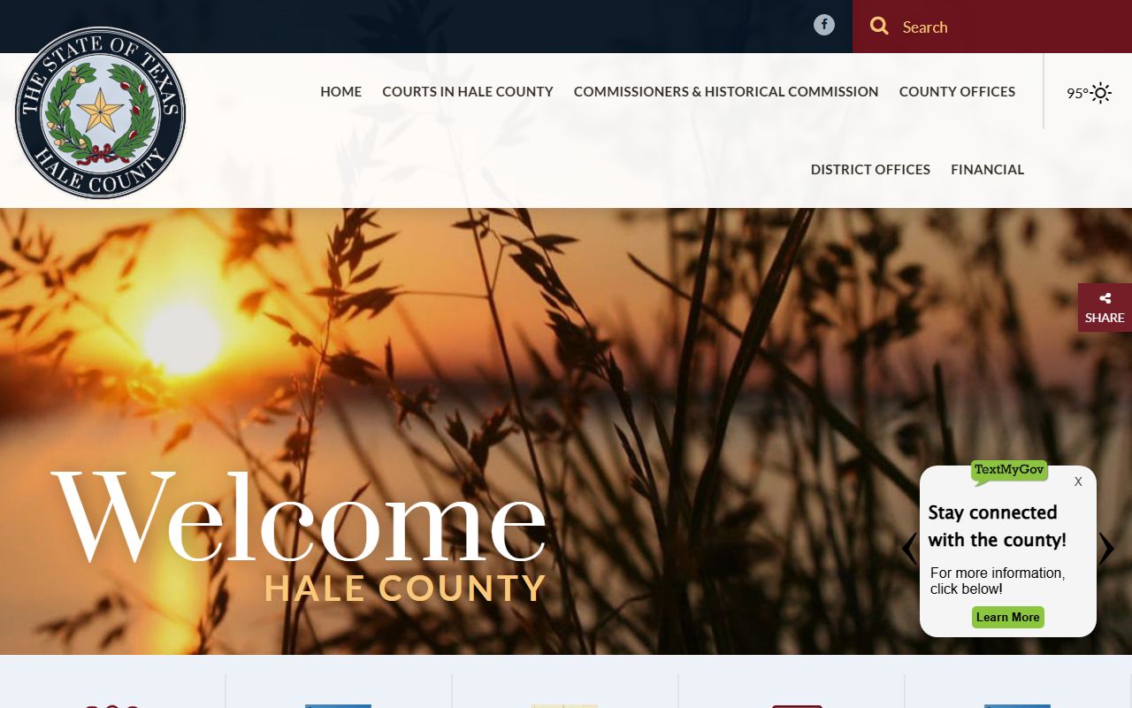 Hale County recent arrests website page