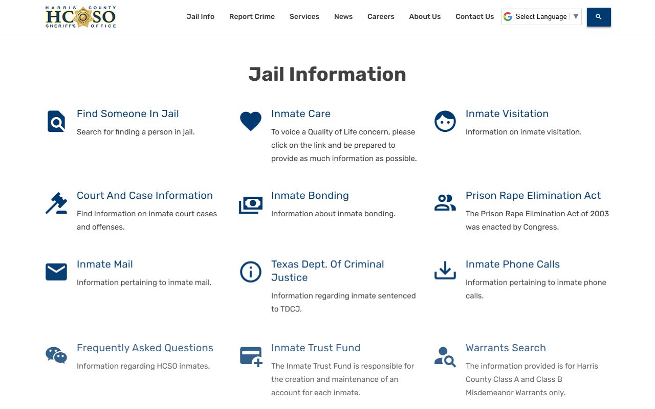 Harris County recent arrests jail information portal