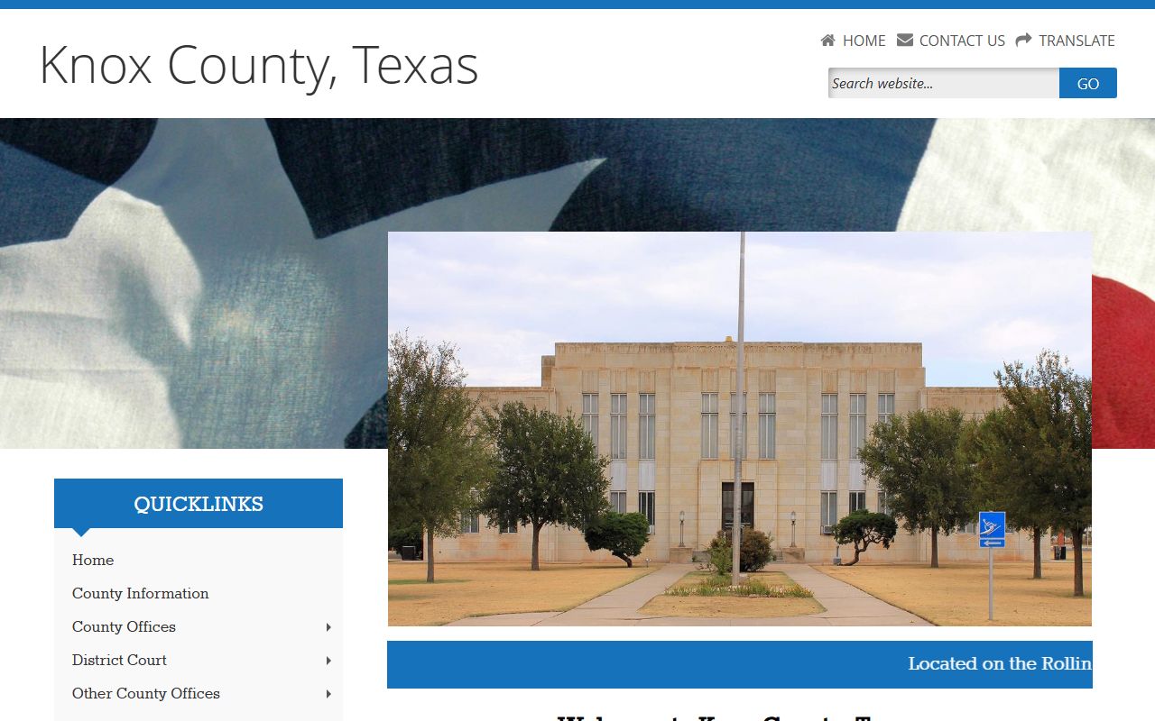 Screenshot related to Knox County recent arrest record searches in Texas