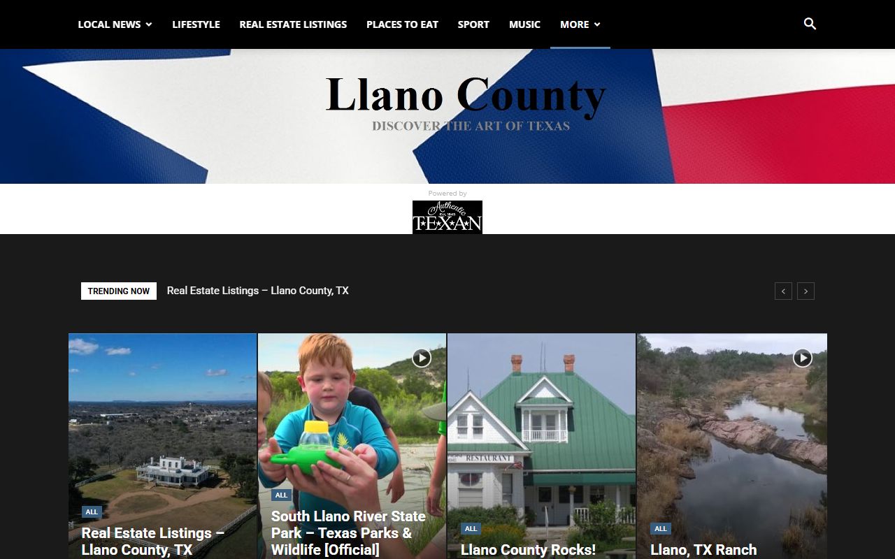 Llano County website with Sheriff's Office contact details for recent arrests