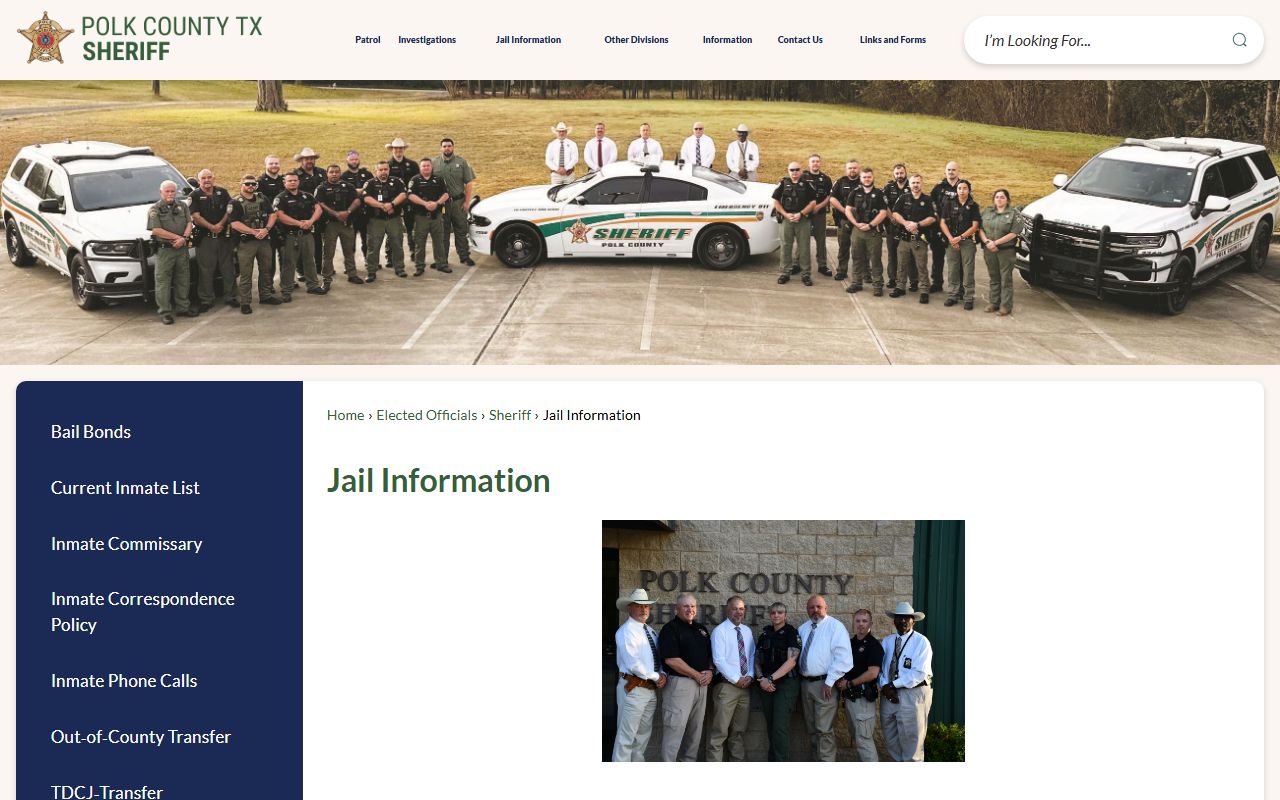 Polk County recent arrests jail information page