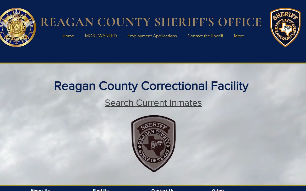 Reagan County recent arrests jail services page