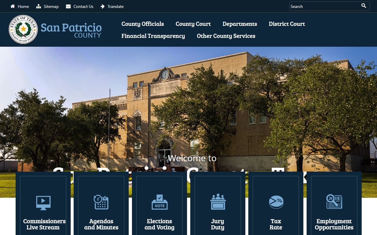 San Patricio County recent arrests county website portal