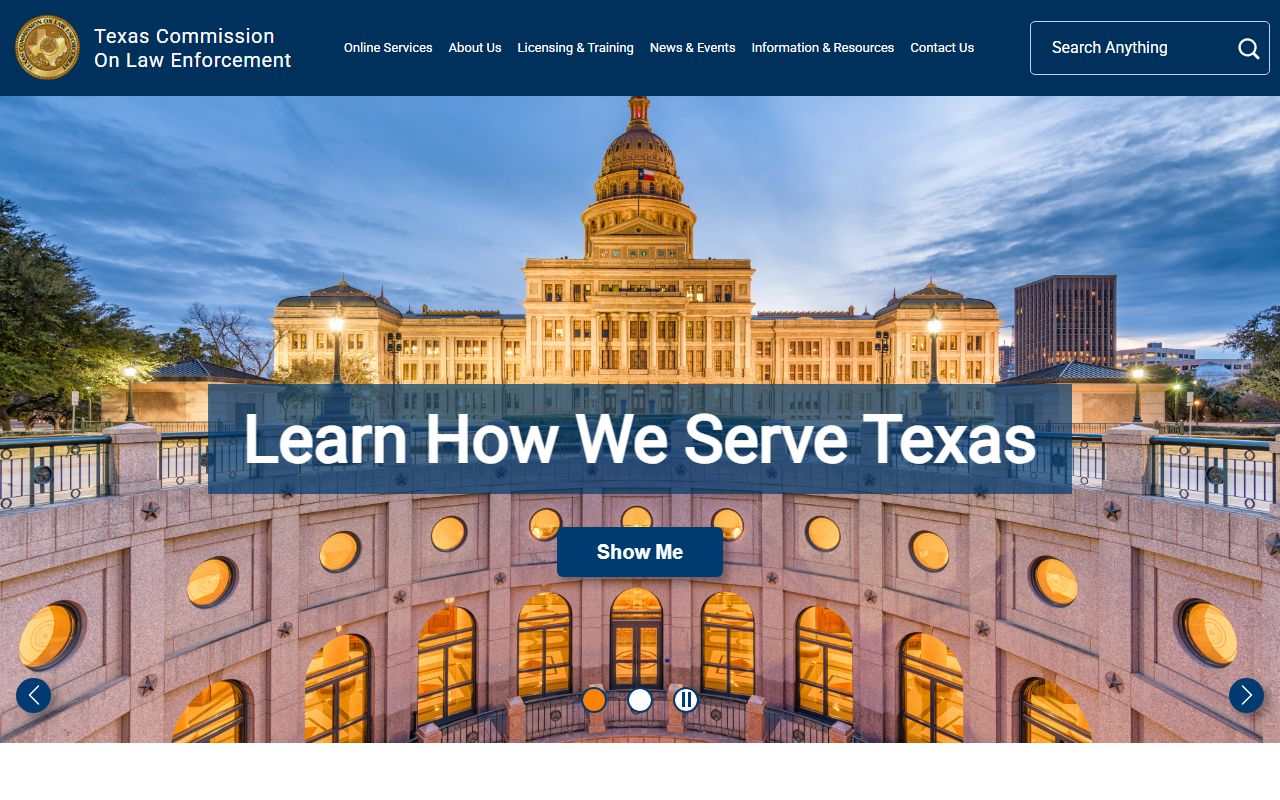 Texas Commission on Law Enforcement TCOLE for recent arrests oversight